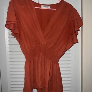 Jon & Anna Orange Blouse